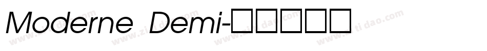 Moderne Demi字体转换